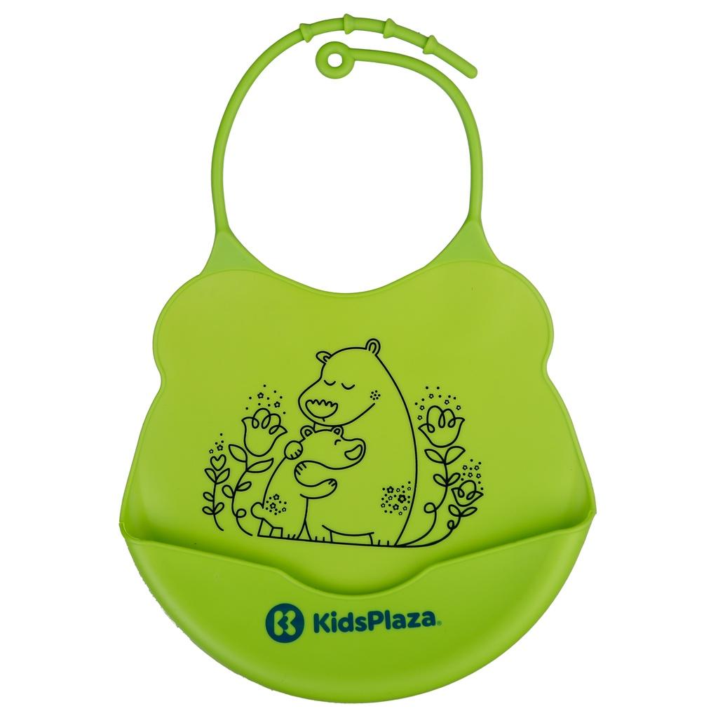 Yếm ăn silicon cho bé Kids Plaza BIB006 (Nhiều mẫu