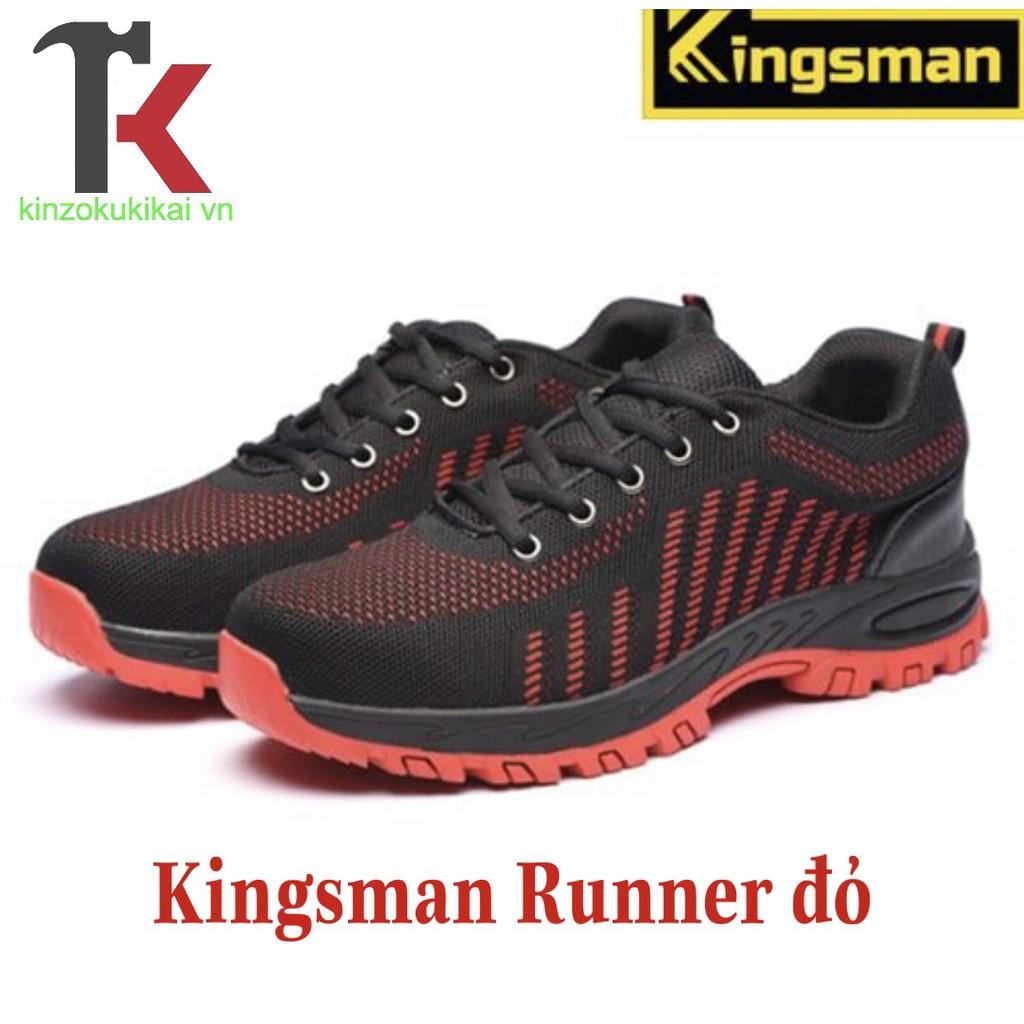 GIÀY BẢO HỘ LAO ĐỘNG KINGSMAN RUNNER ĐỎ THỂ THAO CAO CẤP ĐỎ ĐEN