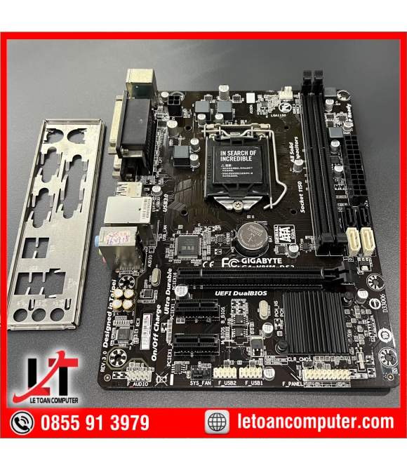 Mainboard GIGABYTE H81-DS2 Ver 3.0 Socket 1150 - Hàng máy lạnh đẹp keng- Hàng Chính Hãng