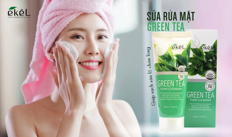 Sữa rửa mặt Trà xanh Ekel 100ml