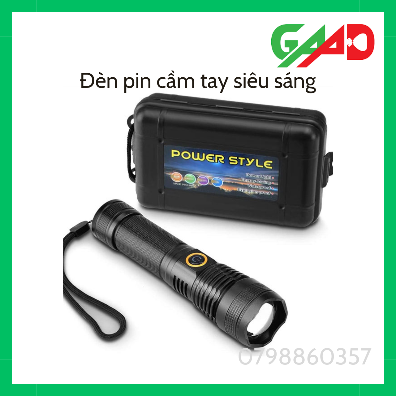 Đèn pin siêu sáng, chống nước