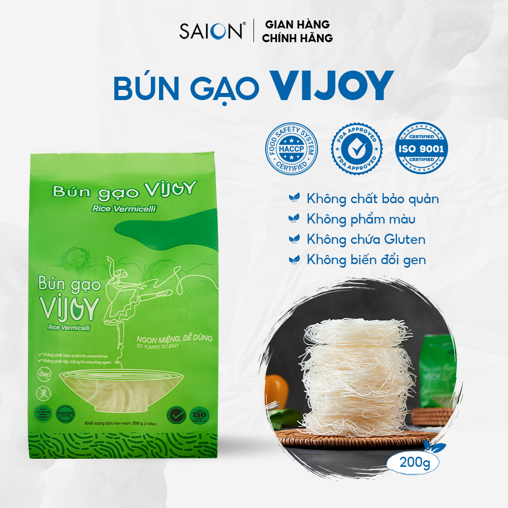 Bún gạo sạch VIJOY Tiện lợi Túi 200g