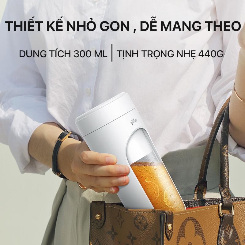 Máy Xay Sinh Tố Cầm Tay Deerma NU30 Dung Tích 300mL - Hàng Nhập Khẩu