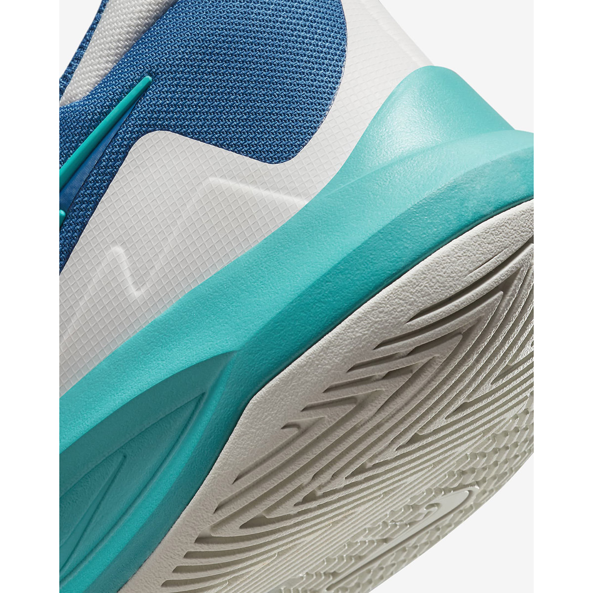 Giày bóng rổ nam NIKE PRECISION VI - PHANTOM/CLEAR JADE-INDUSTRIAL BLUE - 11 US