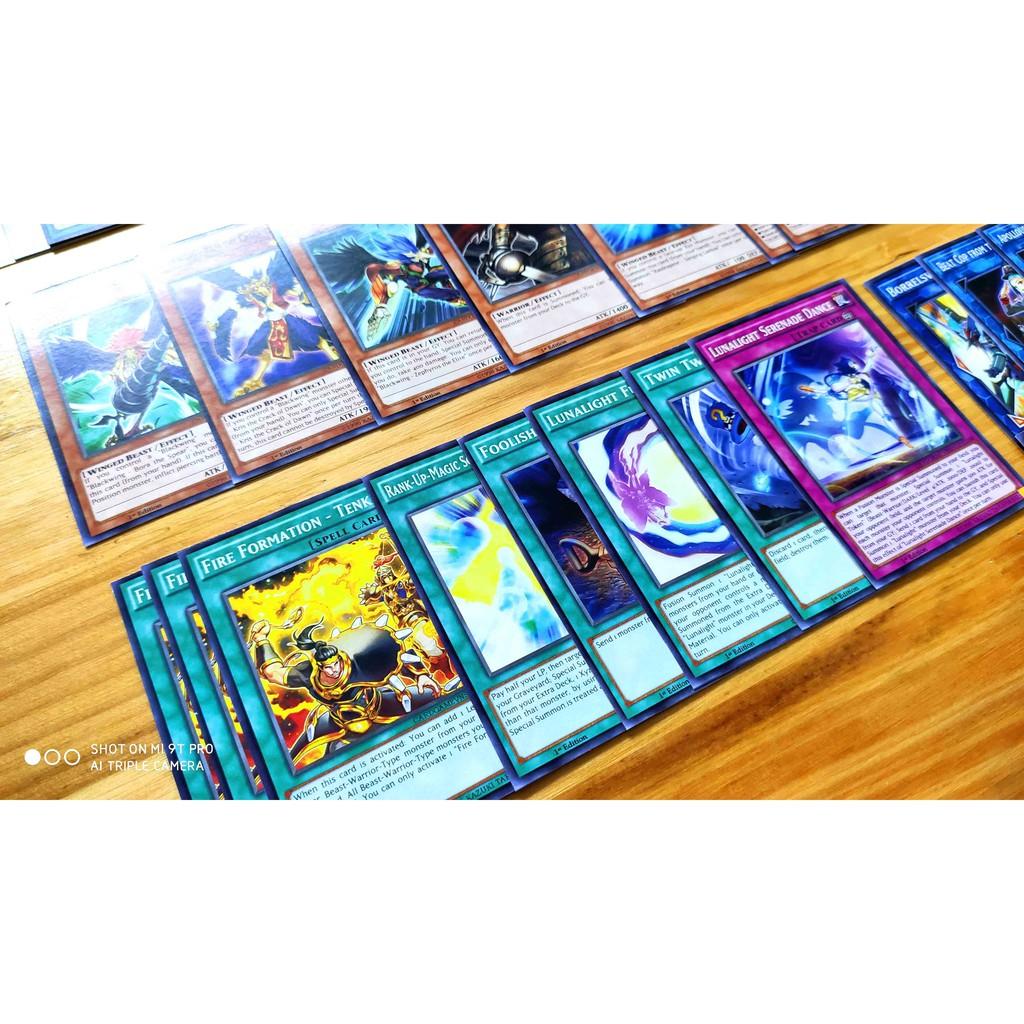 Bài Yugioh ️️ Thẻ bài Yugioh Lunalight Celina deck 54 lá