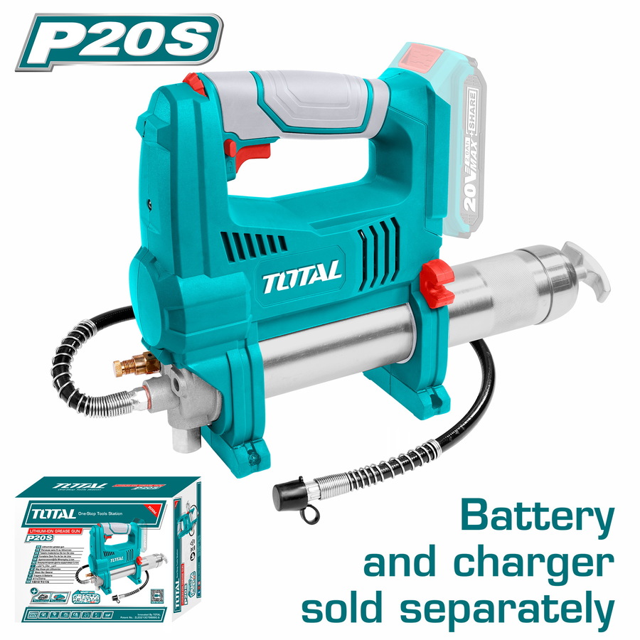 Máy bơm mỡ dùng pin Lithium 20V TOTAL TGGLI2010 KHÔNG KÈM PIN SẠC