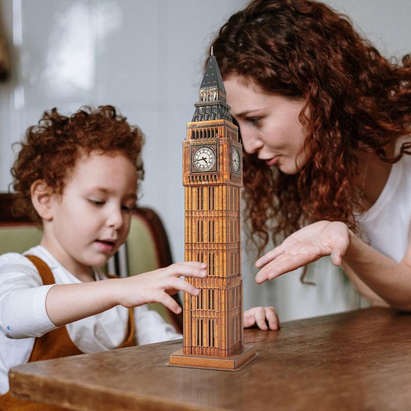 Đồ Chơi CUBIC FUN Trẻ Em Xếp Hình 3D: Đồng Hồ Big Ben C094H