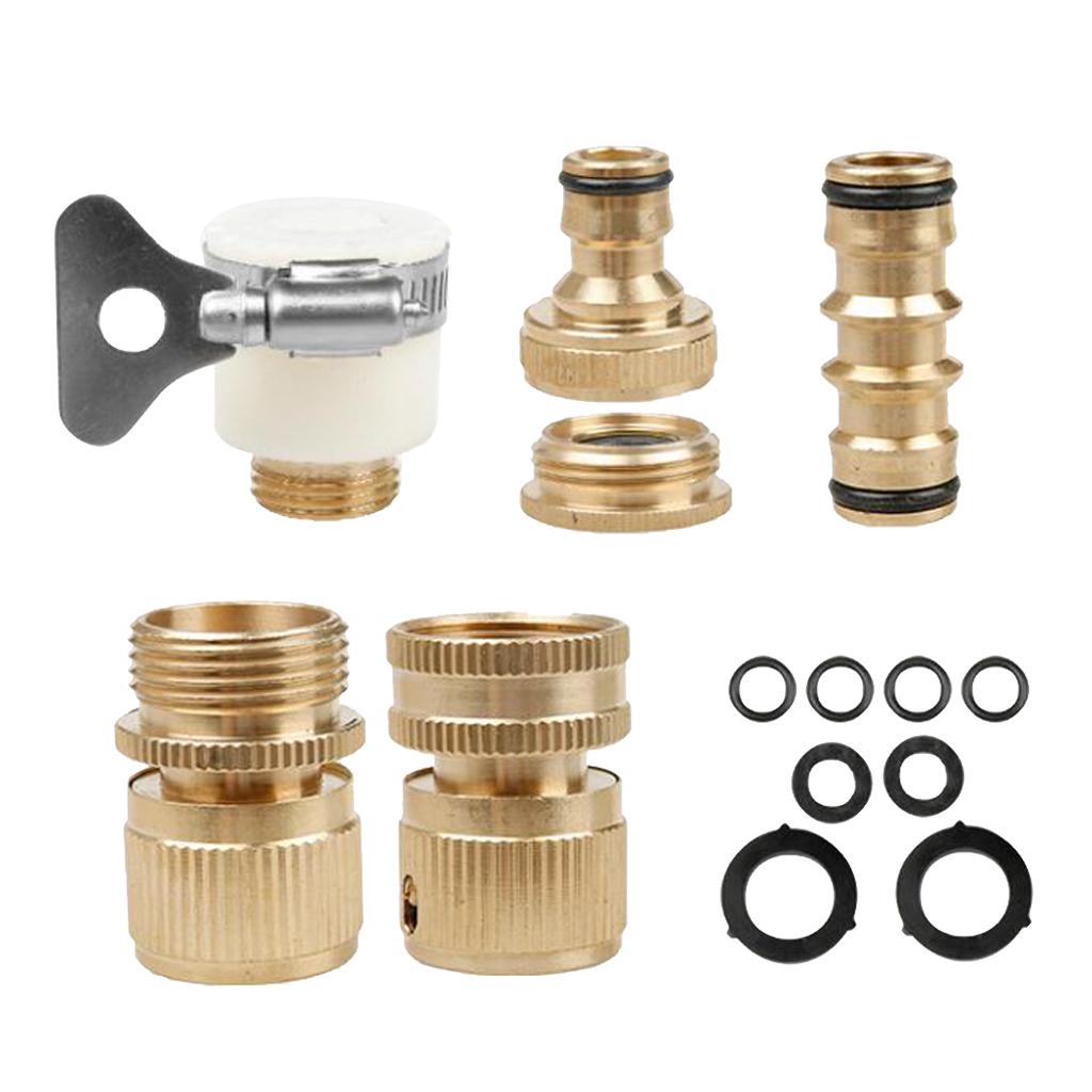 Garden Hose Quick Connector 3/4 inch Easy Connect Fitting Male and Female