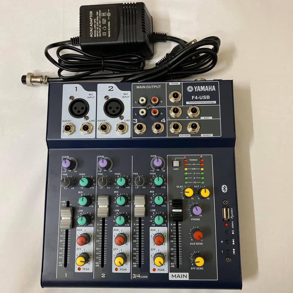 Combo Míc THU ÂM Livestream karaoke PC K200 MIXER F4 USB Bluetooth