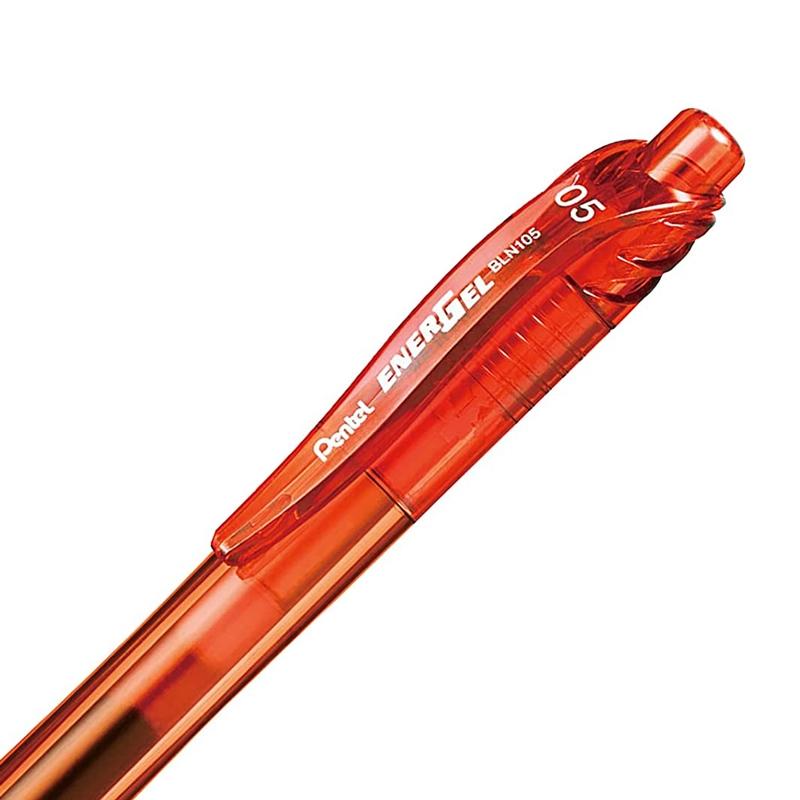 Bút Bi Gel EnerGel 0.5 mm - Pentel BLN105-F - Mực Cam