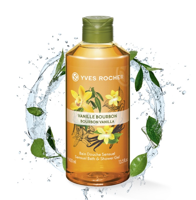 Gel Tắm Hương Vani Yves Rocher Bourbon Vanilla Sensual Bath &amp; Shower Gel 400ml