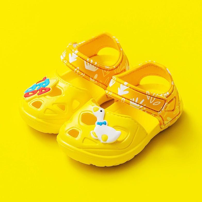 Freeship Dép quai hậu cho bé, sandal Cheerful Mario siêu nhẹ để chống trơn trượt SDM3