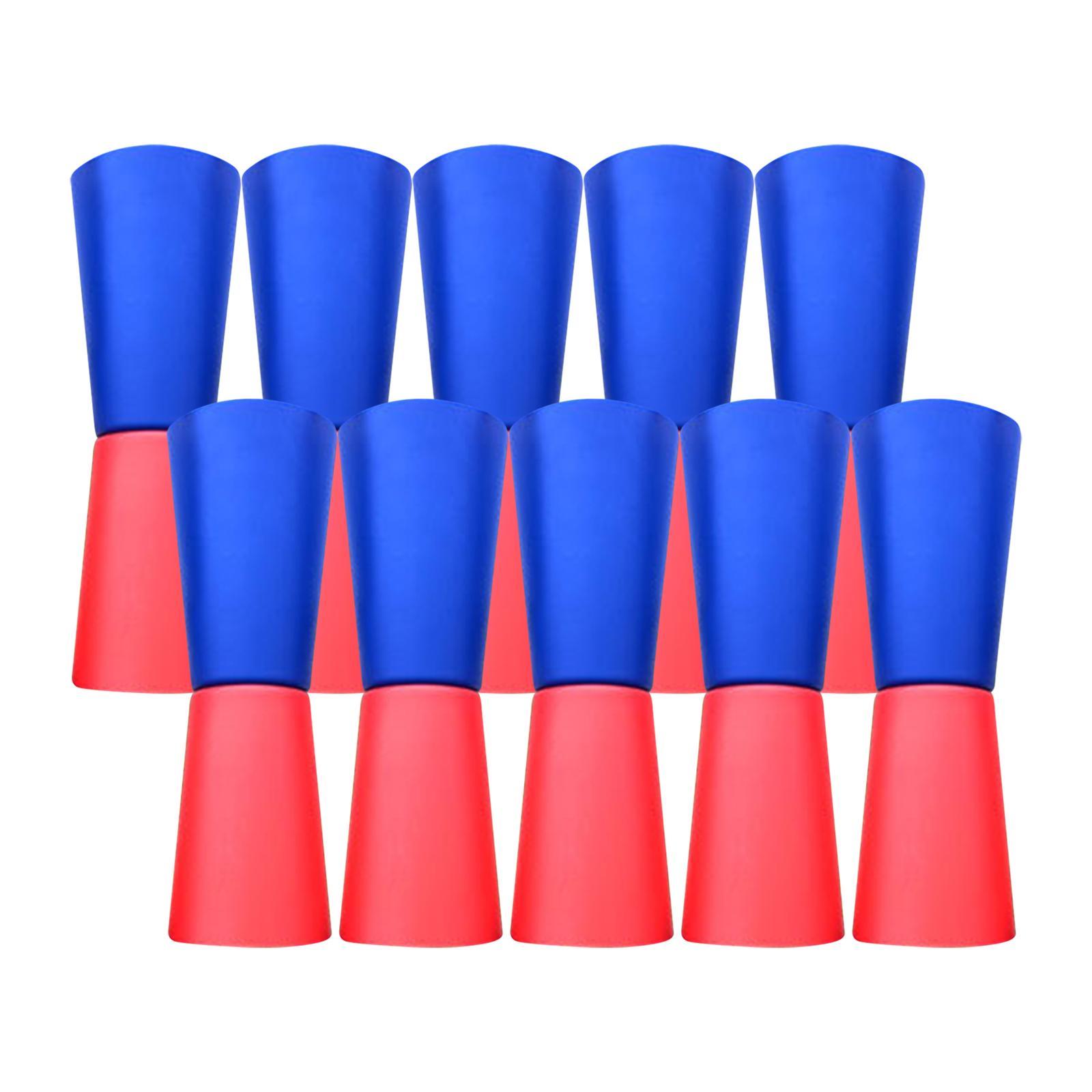 10 Pieces Flip Cups Speed Agility Training Aid for Kindergarten Gym with Net