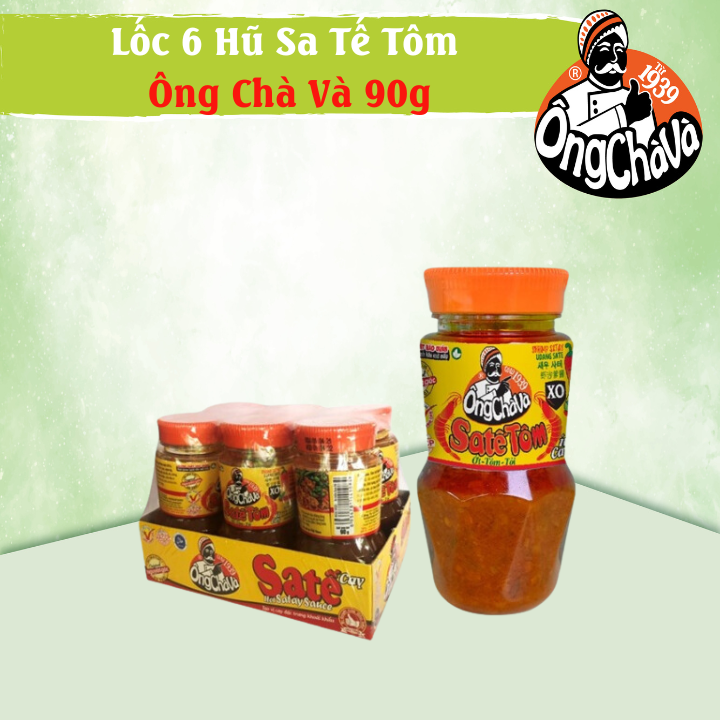 Lốc 6 Hũ Sa Tế Tôm Ông Chà Và 90gr ( Shrimp Satay)