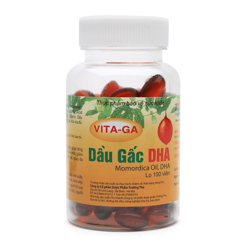 Thực phẩm chức năng Dầu gấc bổ mắt DHA Vita-Ga