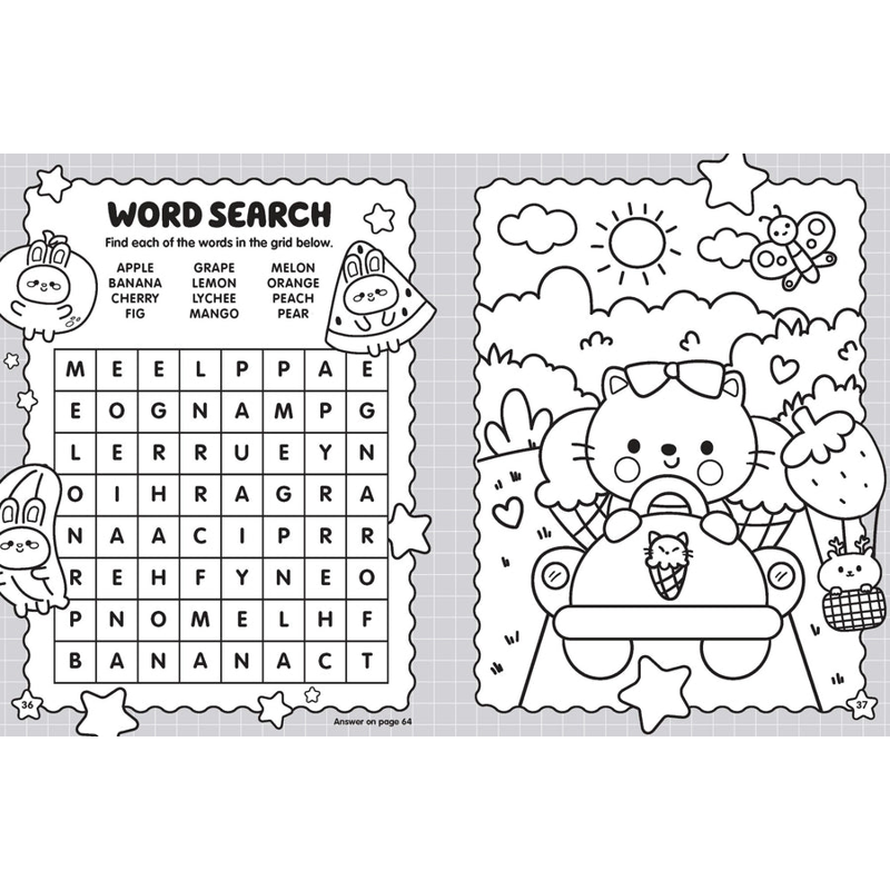 Sách 100% Cute - Mega Colouring Book