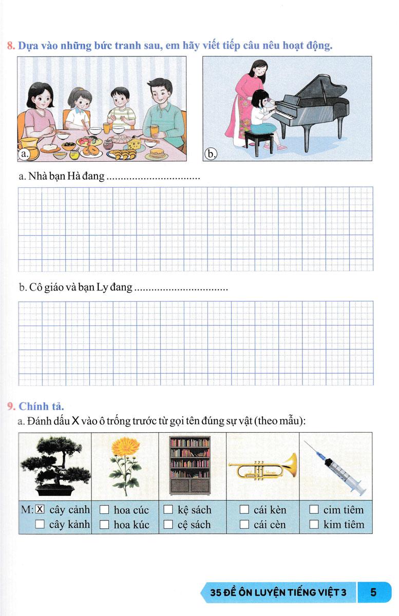 Sách - 35 Đề Ôn Luyện Tiếng Việt 3
