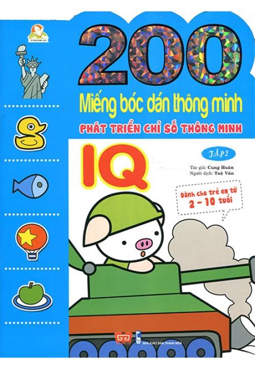 200 Miếng Bóc Dán Thông Minh Phát Triển Chỉ Số Thông Minh IQ - Tập 2