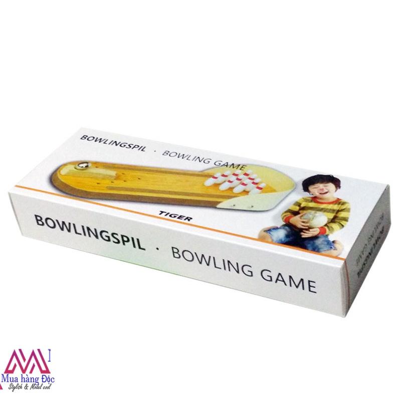 Bộ Đồ Chơi Để Bàn Bowling Trong Nhà Mini Bằng Gỗ