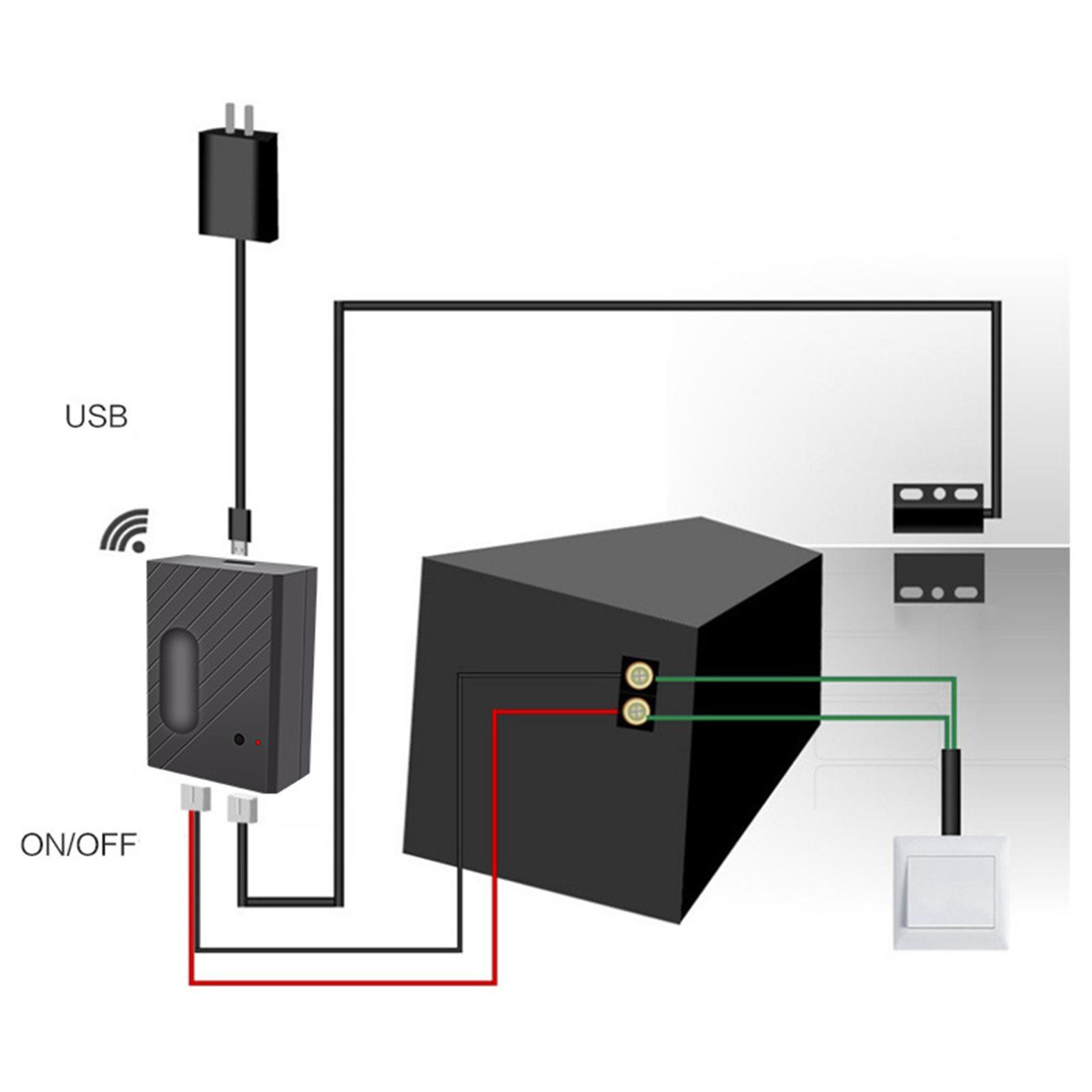 Smart WiFi Garage Door Controller Opener, Timing Function Wireless Garage Switch