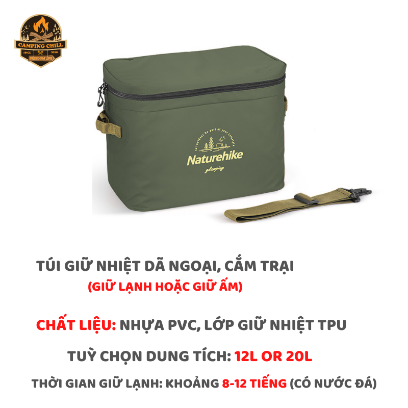 TÚI GIỮ NHIỆT DU LỊCH DÃ NGOẠI CẮM TRẠI CAMPING OUTDOOR NH20SJ043