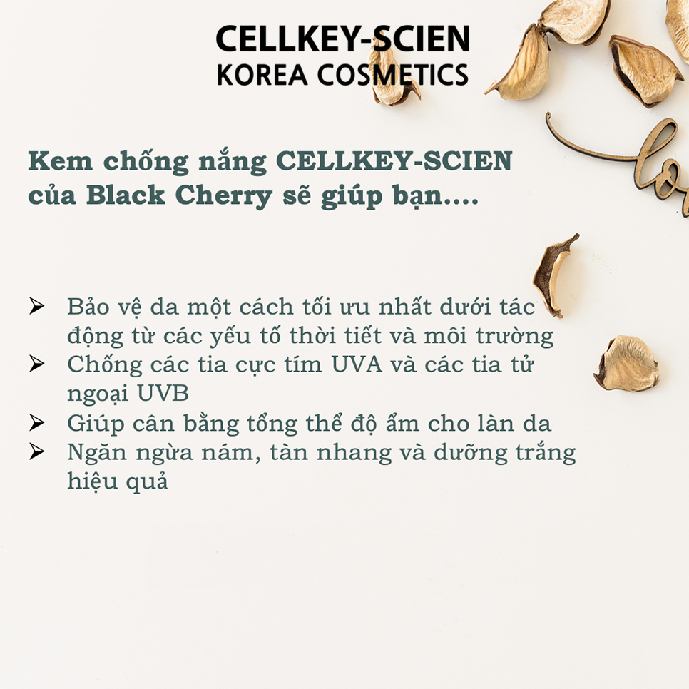 Kem Chống Nắng Tế Bào Gốc Kiềm Dầu Chống Nhăn Dưỡng Ẩm Trắng Da Cellkey-Scien Multi Perfect Sun Cream SPF50+PA+++