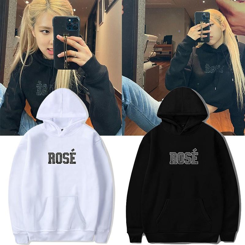 Áo Hoodie ROSE Blackpink áo hoodie nam nữ thu đông nhiều màu