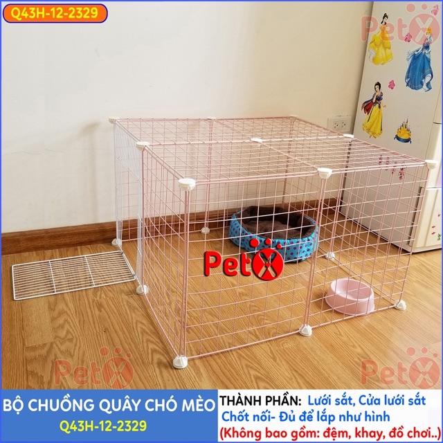 chuồng chó, chuồng mèo 12 tấm siêu tiện ích