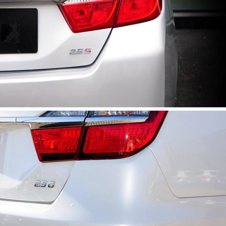 Decal tem chữ 2.5G, 2.5Q và 2.5S dán đuôi xe ô tô Toyota, chất liệu nhựa ABS cao cấp