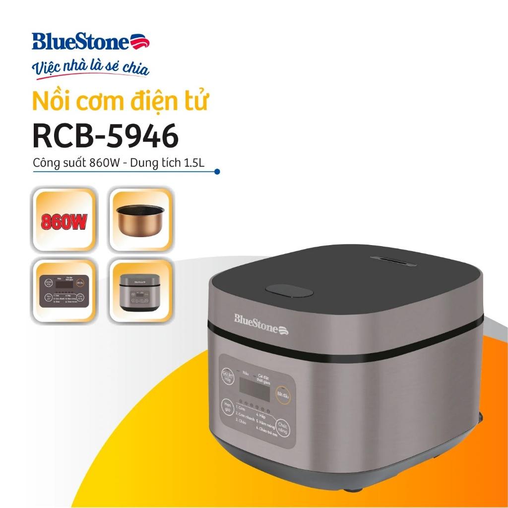 Nồi Cơm Điện BlueStone RCB-5946, 860w - 1.5Lit, Hàng Chính Hãng