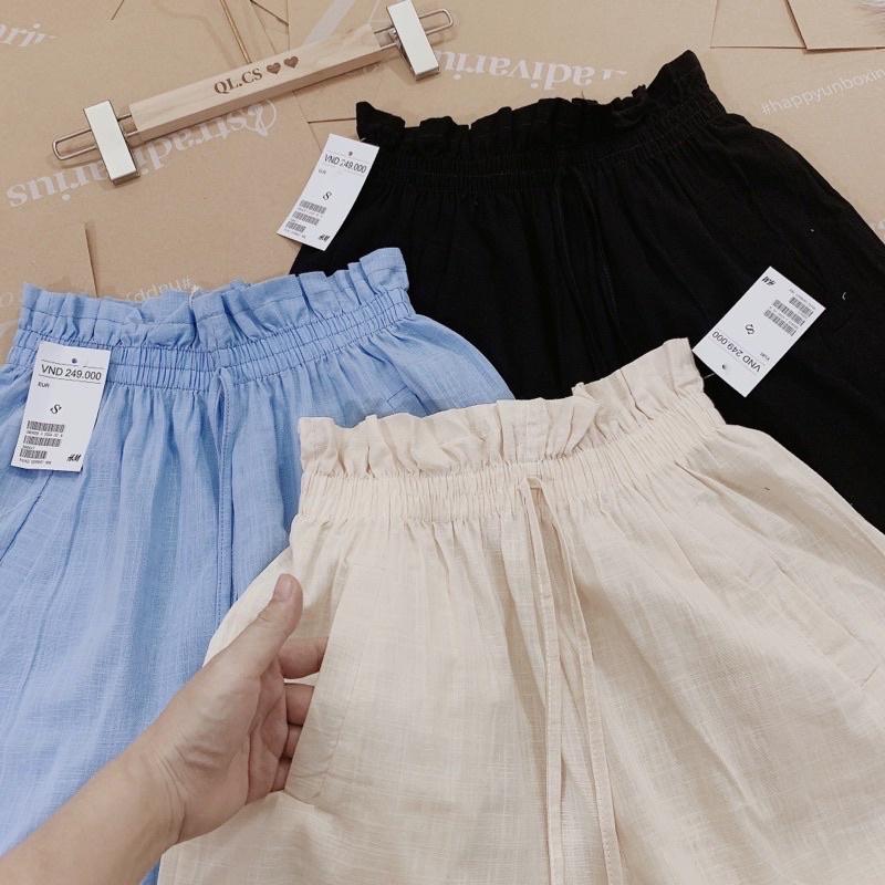 Quần short nữ kanimi,quần đùi đũi LẠNH nữ chất đũi siêu mát Hot nhất.