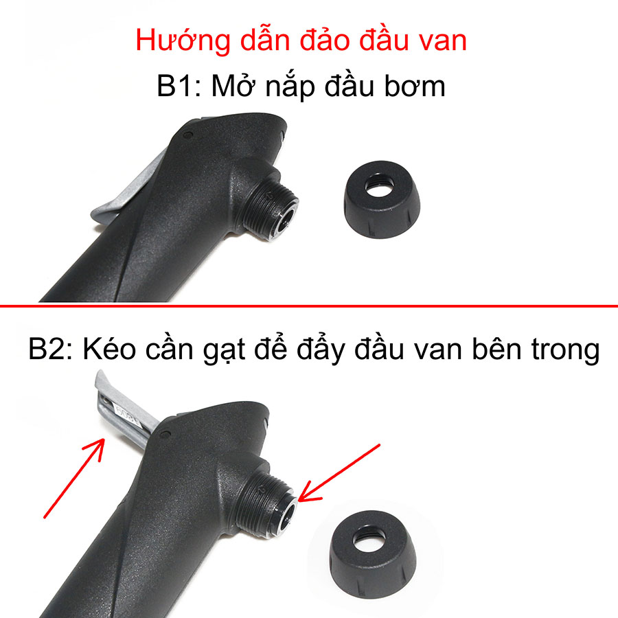 Bơm xe đạp mini GP-47 Áp suất 80PSI GIYO