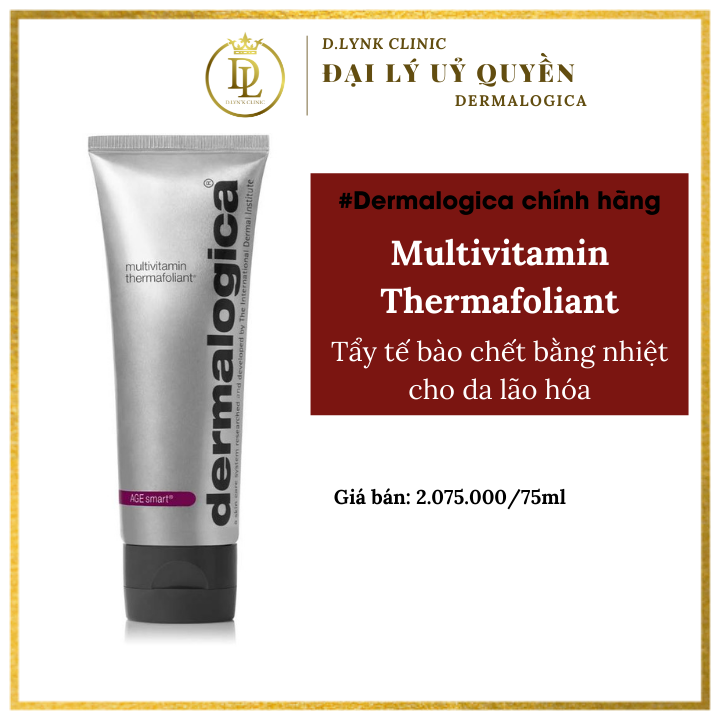 Tẩy da chết bằng nhiệt dành cho da lão hóa làm sáng mịn da mặt Dermalogica Multivitamin Thermafoliant 75ml