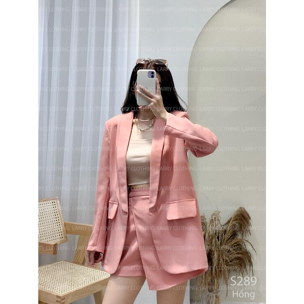Set áo vest quần váy cao cấp đồ thu đông Larry Clothing S289