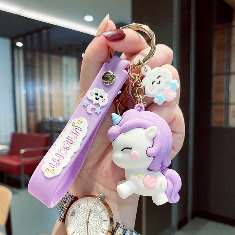 Móc khóa lotso gấu dâu, pony cute cho balo, xe máy, dây đôi đeo balo điên thoại Lalunavn B167
