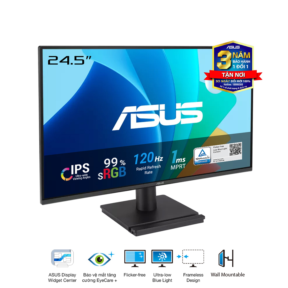 Màn Hình LCD ASUS VA259HGA (24.5 inch - IPS - FHD - 120Hz - 1ms - Speaker ) – Hàng Chính Hãng