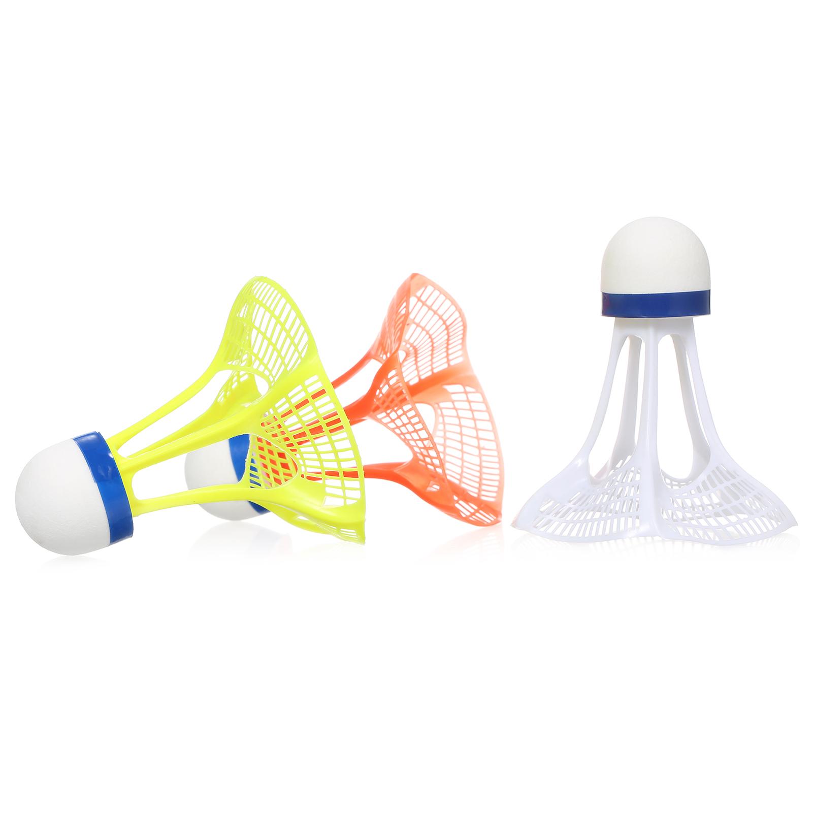 3pcs Nylon Shuttlecock Durable Plastic Badminton Shuttlecock Indoor Outdoor Sport Badminton Ball Windproof Shuttlecock