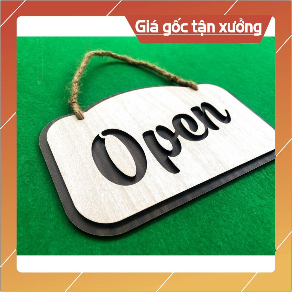 Bảng Open gỗ treo tường