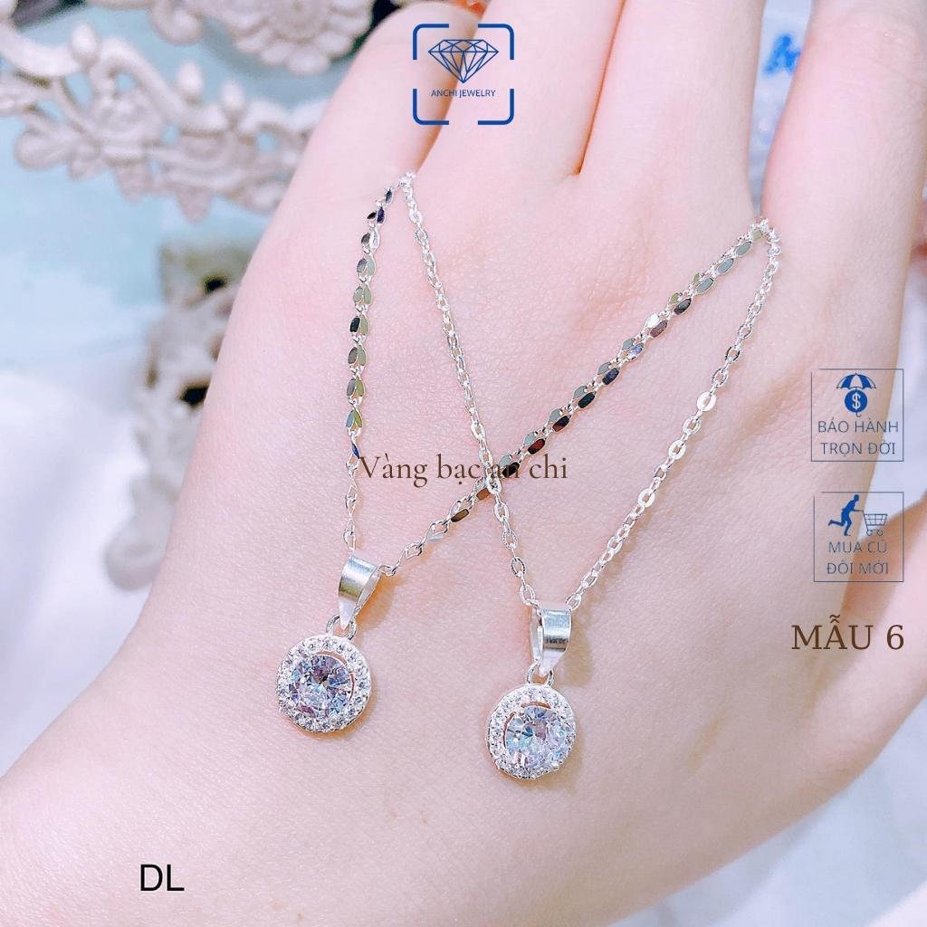 Dây chuyền/ Vòng cổ nữ bạc kèm mặt mẫu mới hottrend 2022, trang sức bạc Anchi jewelry