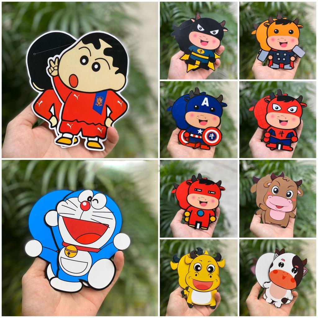 Bao Lì Xì 2021 Tân Sửu Hoạt Hình Chibi Đủ Mẫu Bìa Cứng Chuẩn Loại 1, To Dày và Chắc Chắn 