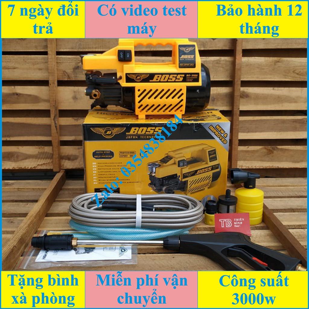 Máy rửa xe BOSS 3000W 120bar 7L/min hiệu năng cực tốt