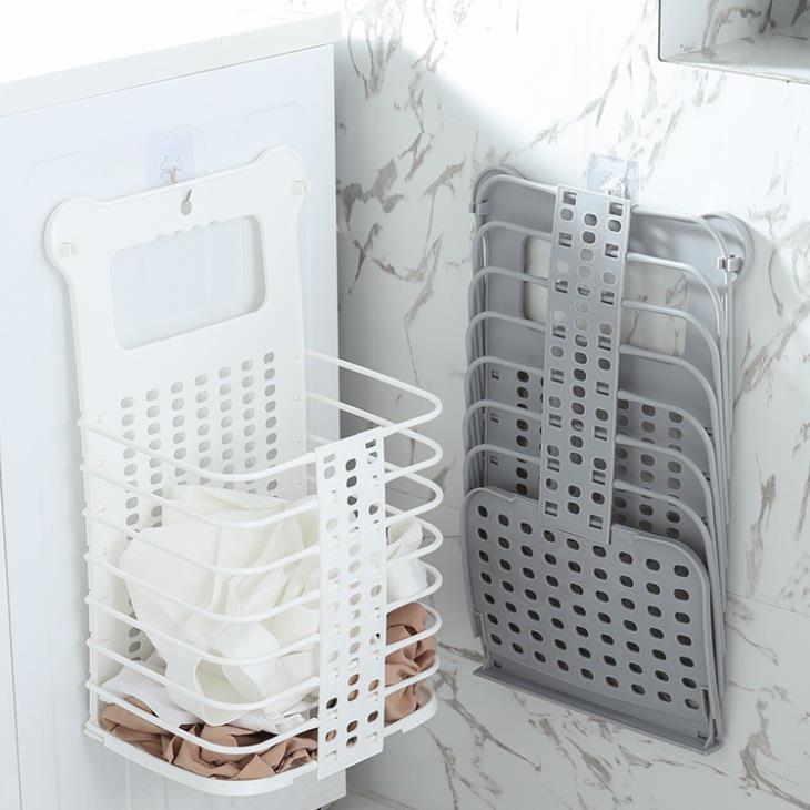 Rổ Đa Năng Gấp Gọn Đựng Quần Áo Và Đồ Dùng Sinh Hoạt Treo Tường Treo Máy Giặt Vô Cùng Tiện Lợi