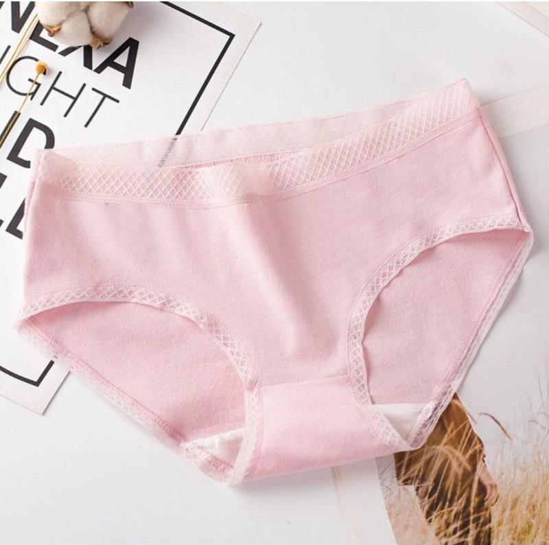 Quần Lót Cotton Cạp Lưới Cao Cấp