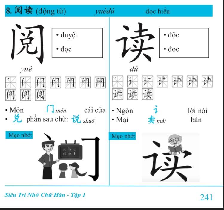 Siêu trí nhớ chữ Hán phiên bản mới (In màu, có Audio nghe, hướng dẫn viết từng nét từng chữ) + DVD quà tặng