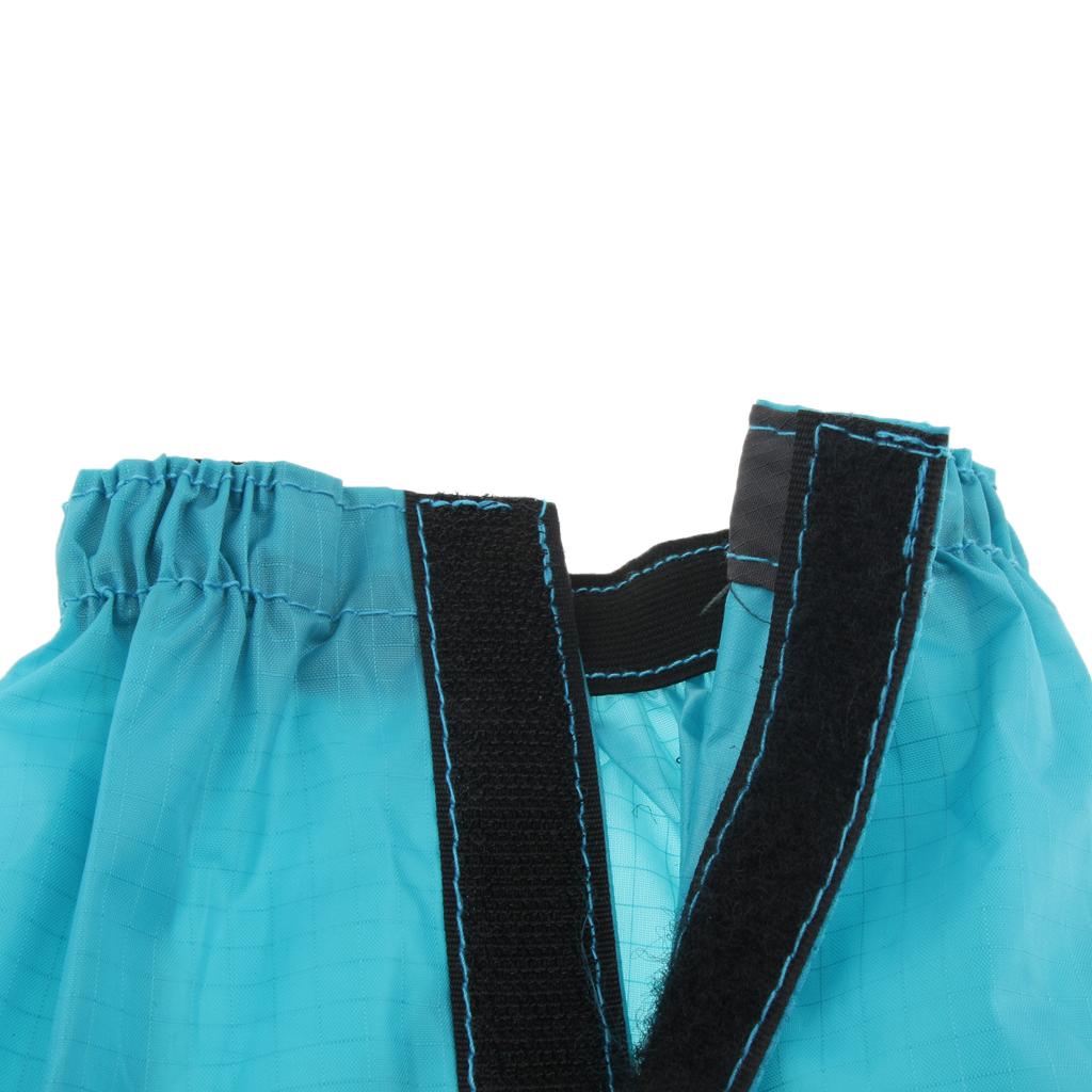 Outdoor Walking Hiking Waterproof Gaiters Boot Covers Leg Guards blue