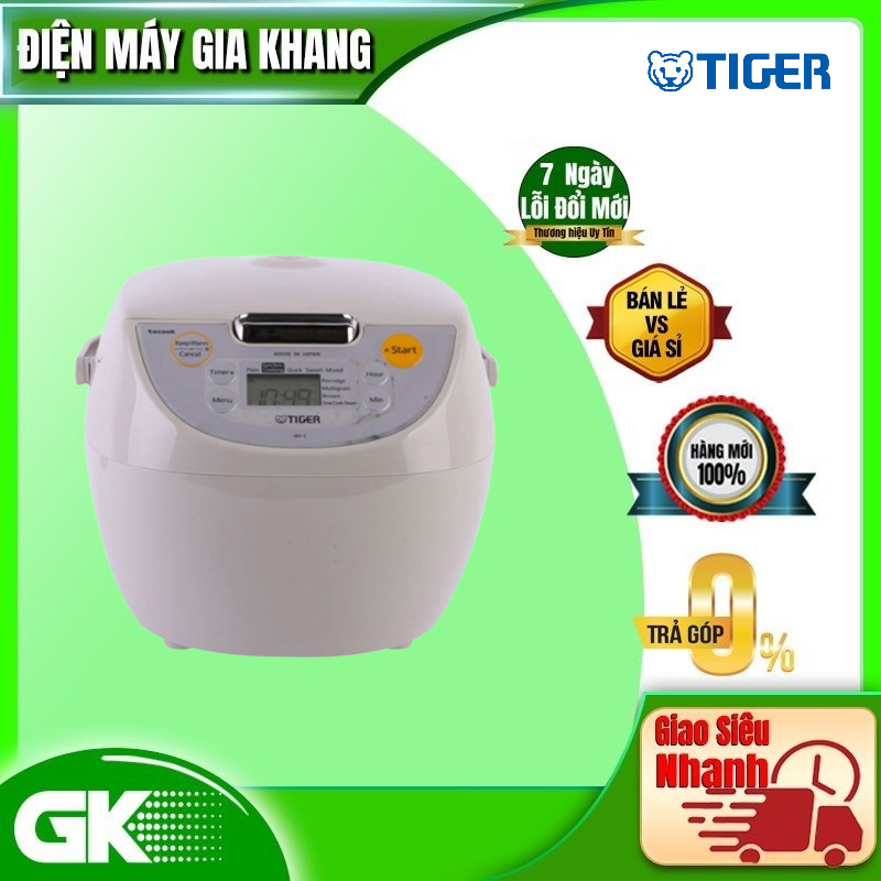 Nồi Cơm Điện Tử Tiger JBV-S10W - 1L - Hàng Chính Hãng
