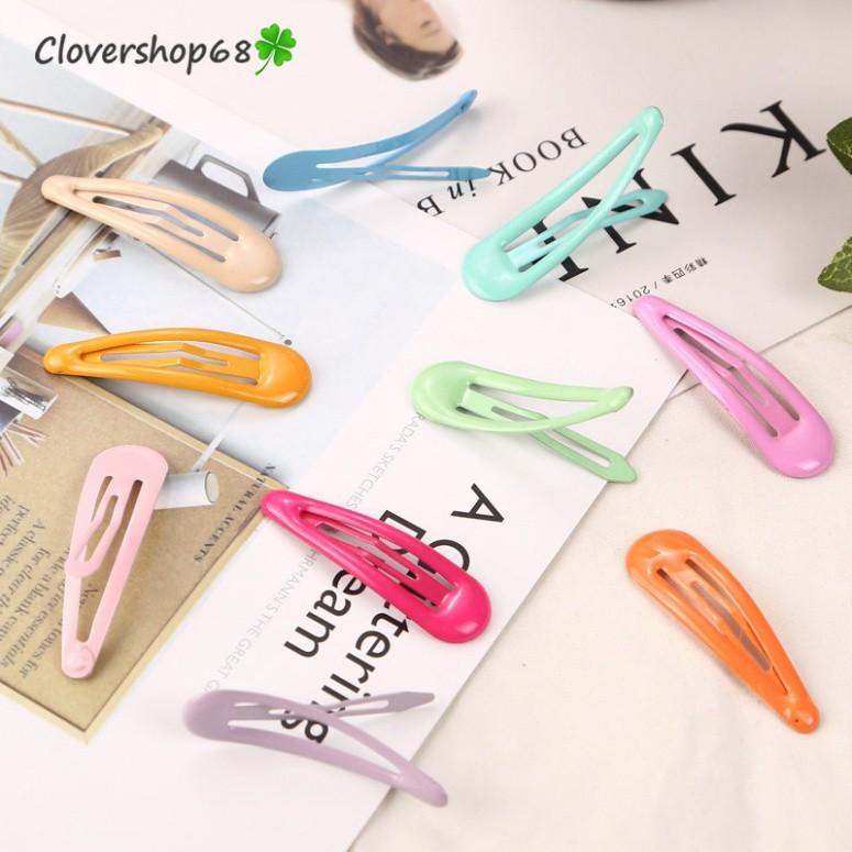 Kẹp tóc giọt nước mầu trơn