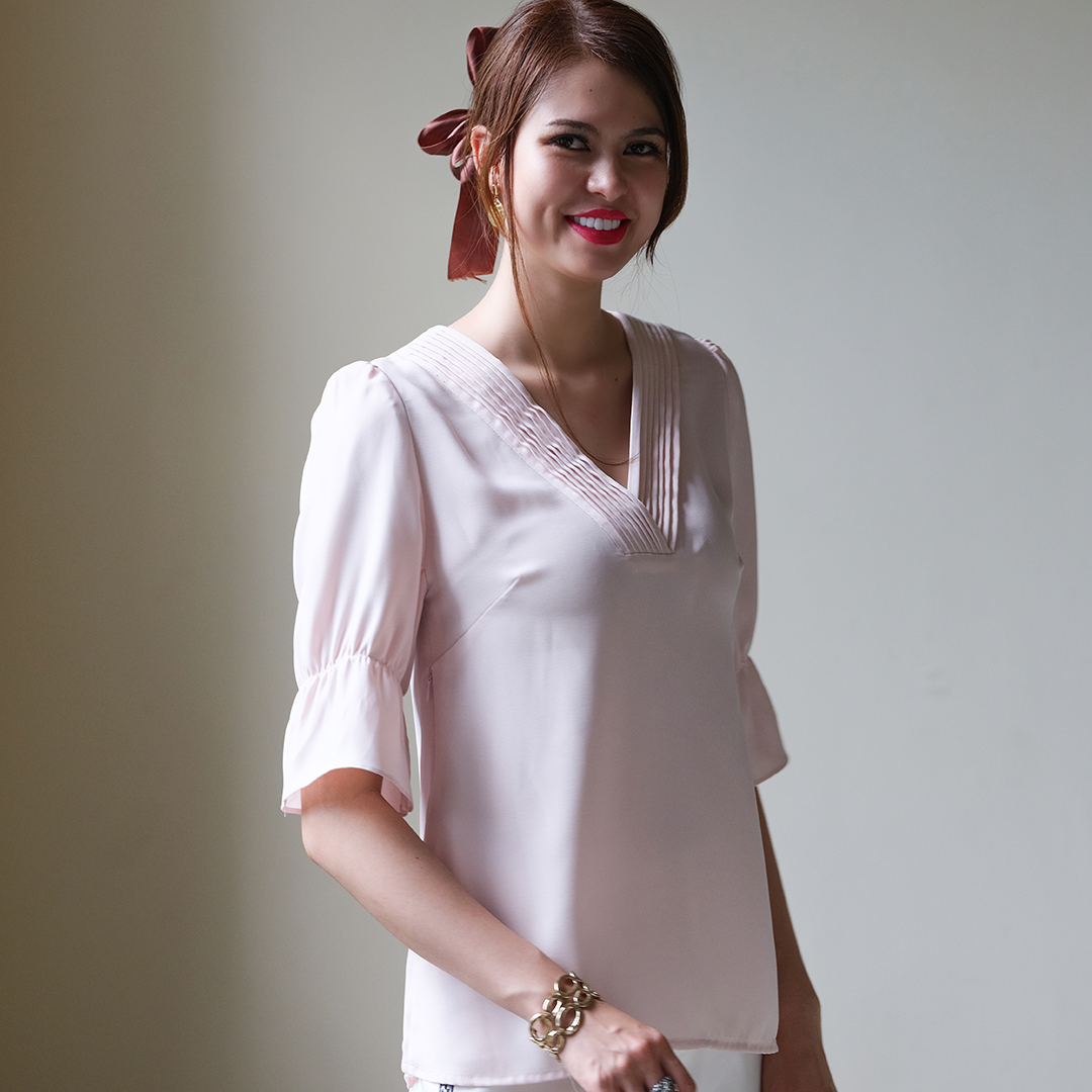 Áo Xếp Ly Áo Kiểu Thời trang thiết kế Hity TOP143