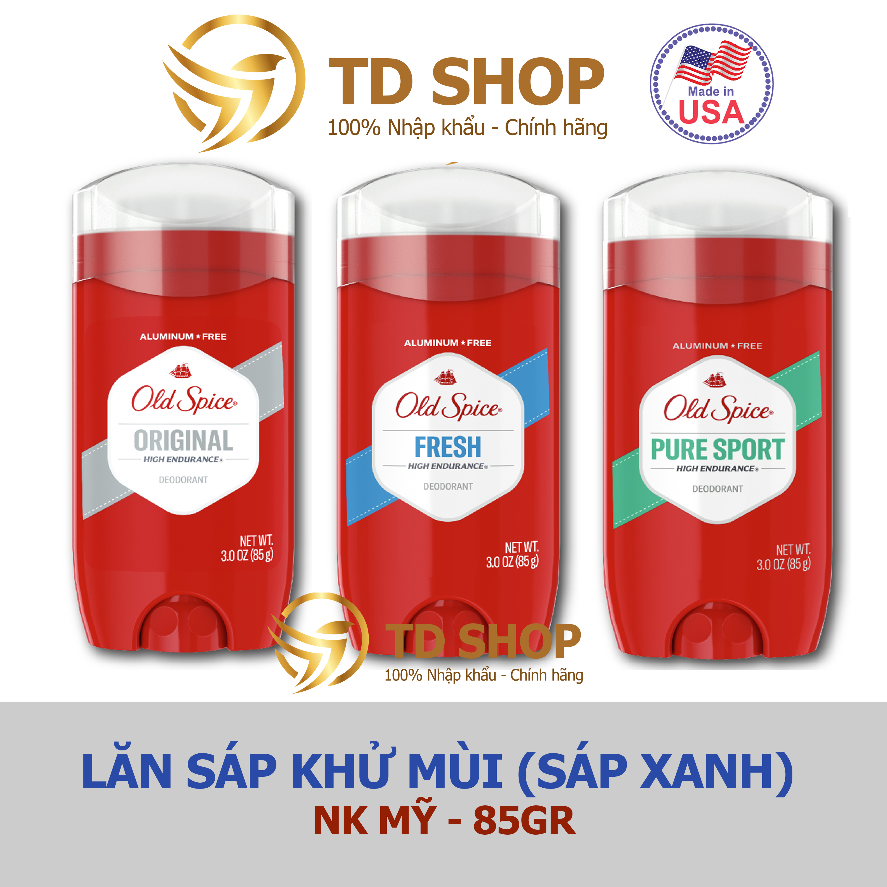 Lăn khử mùi nam Old Spice 85g