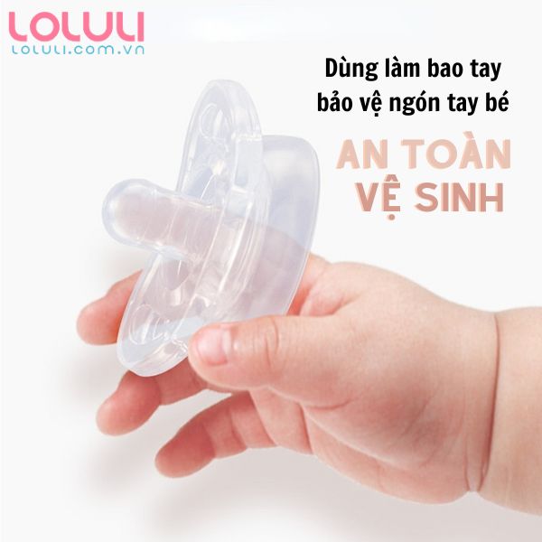 Ty giả cho bé gấp gọn Loluli - silicon cao cấp siêu mềm cho bé sơ sinh